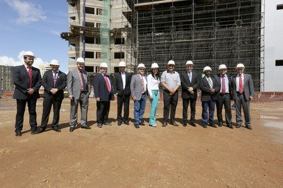 Deputados vistoriam obras do novo prédio da Assembleia Legislativa