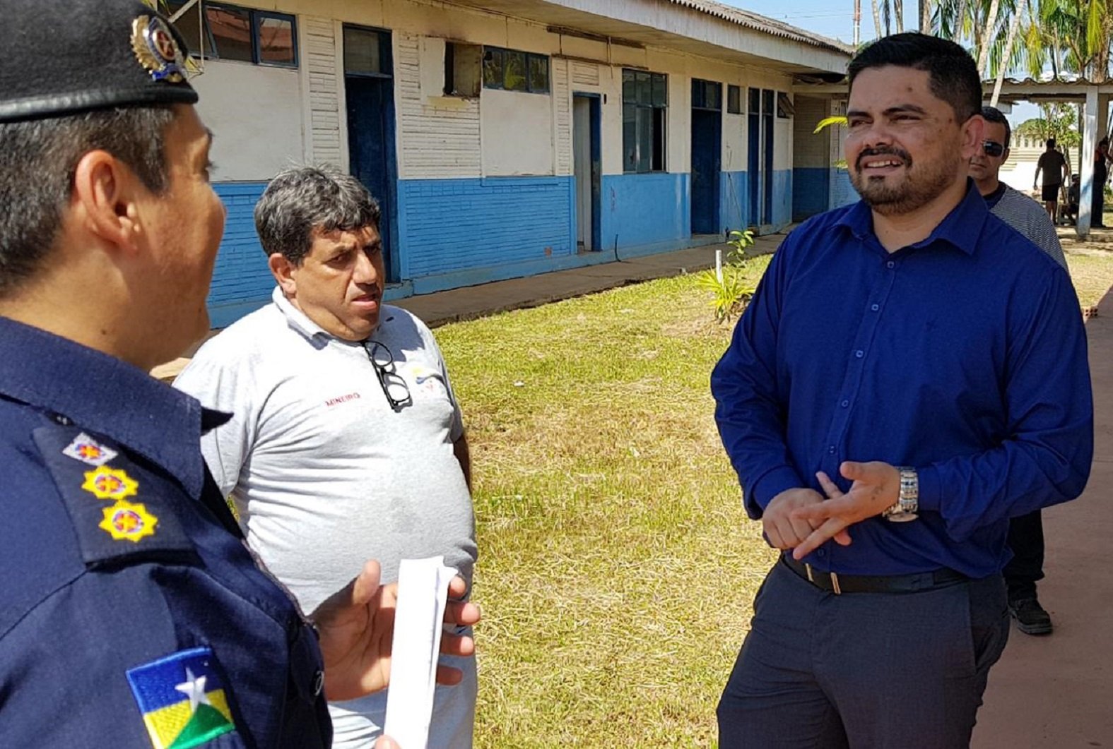 Deputado Jesuíno Boabaid acompanha andamento de obras na diretoria de ensino da PM