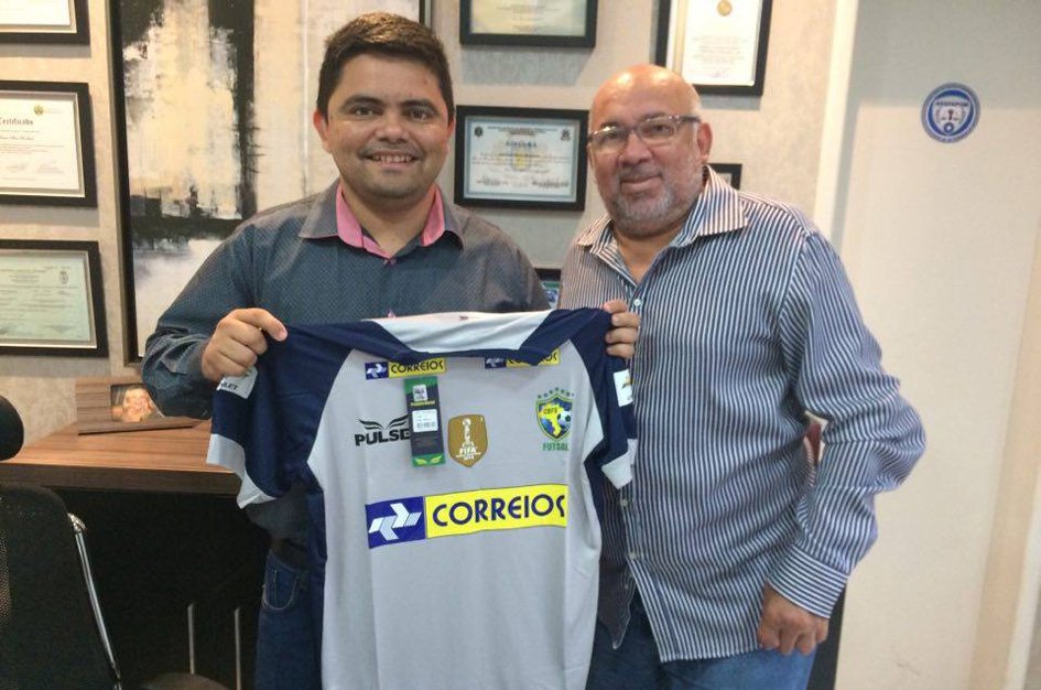 Jesuíno Boabaid recebe presidente da Federação de Futsal