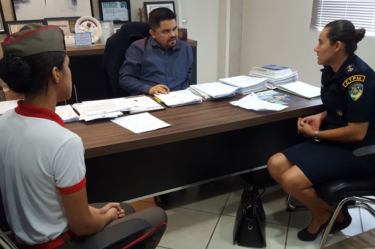 Jesuíno Boabaid recebe alunos da escola Tiradentes