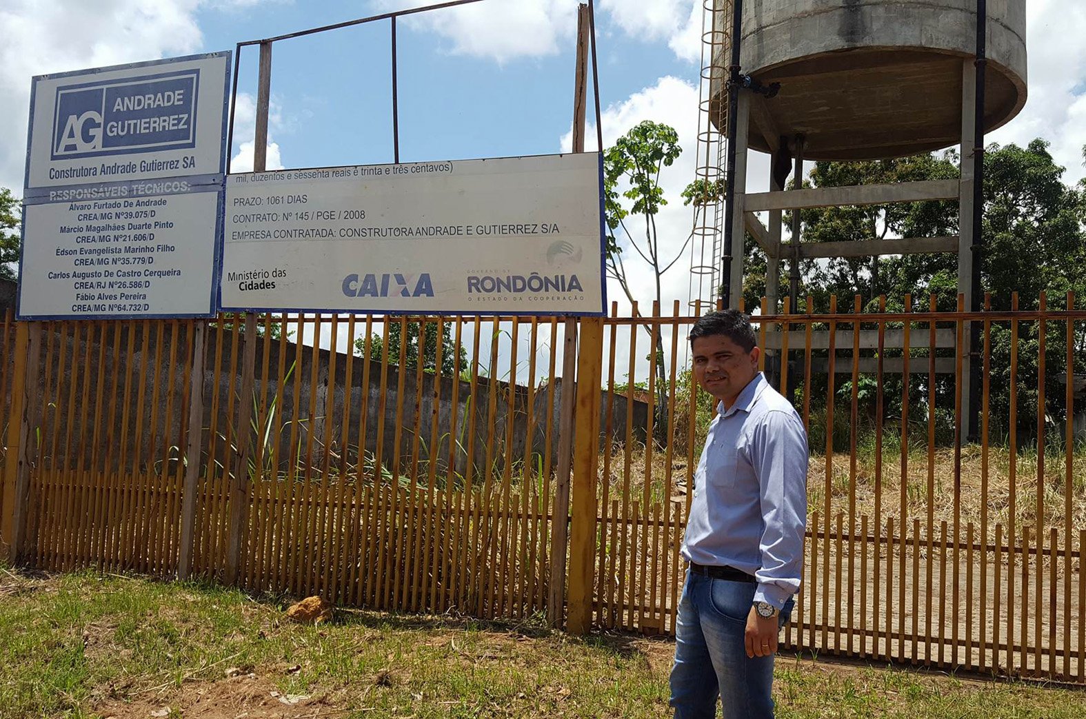 Deputado Jesuíno fiscaliza obra parada que abasteceria bairro Nacional