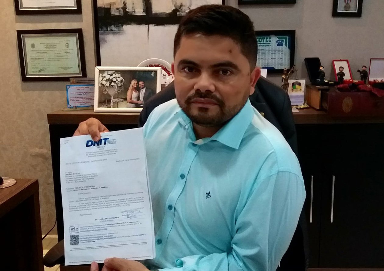 Deputado Jesuíno solicita reparos nas rodovias federais em Rondônia